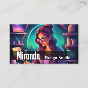 Carte De Visite Design Studio Graphic Desinger Social Media Art