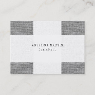 Carte De Visite Design tendance Croix gris Motif Plain moderne