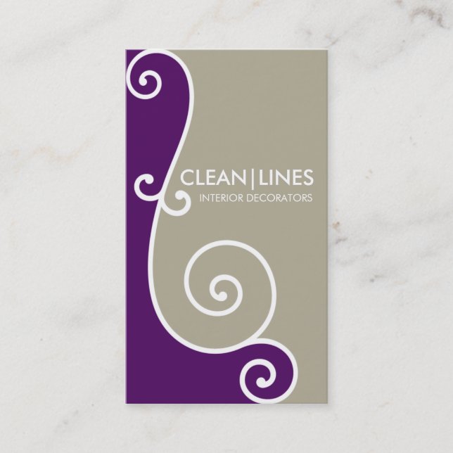 Carte De Visite DESIGNER CARD art nouveau curé diviser (Devant)