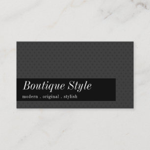Carte De Visite DESIGNER SENSATIONNEL simple poka point gris noir