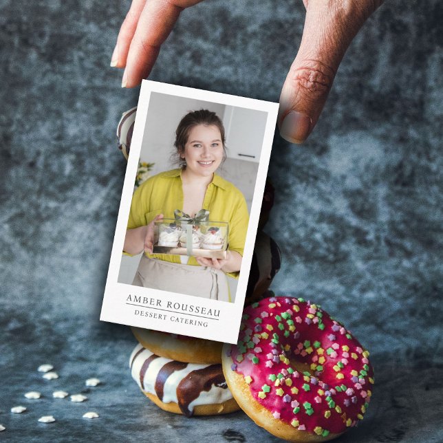 Carte De Visite Dessert Caterer Baker (Créateur téléchargé)
