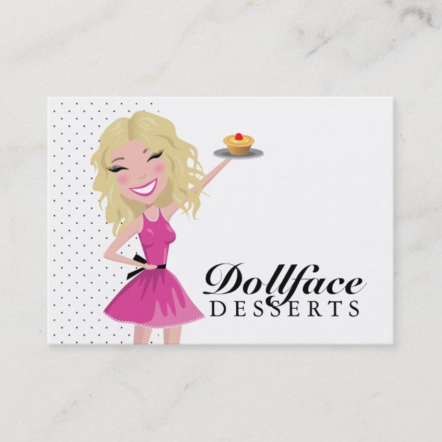Carte De Visite Desserts à 311 dollars Blondie Lemon Tarte Busines (Devant)
