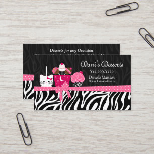 Carte De Visite Desserts de boulangerie