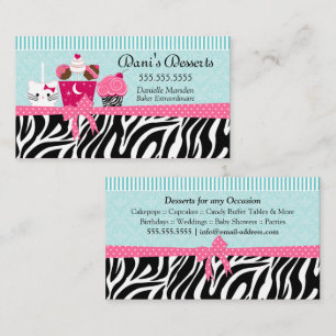 Carte De Visite Desserts de boulangerie