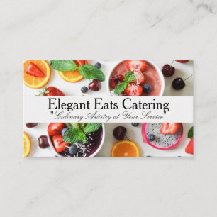 Carte De Visite Desserts Fruits entiers   Restauration