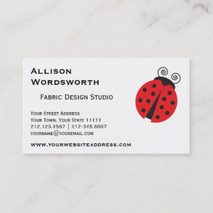 Carte De Visite Dessin de choux Ladybug