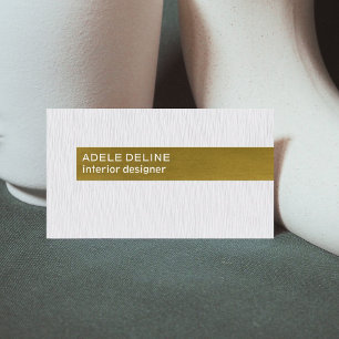 Carte De Visite Dessinateur d'intérieurs de cuivre blanc de