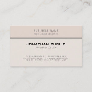 Carte De Visite Dessus élégant d'avocat d'avocat élégant de bu