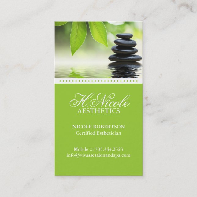Carte de visite d'esthétique (Devant)
