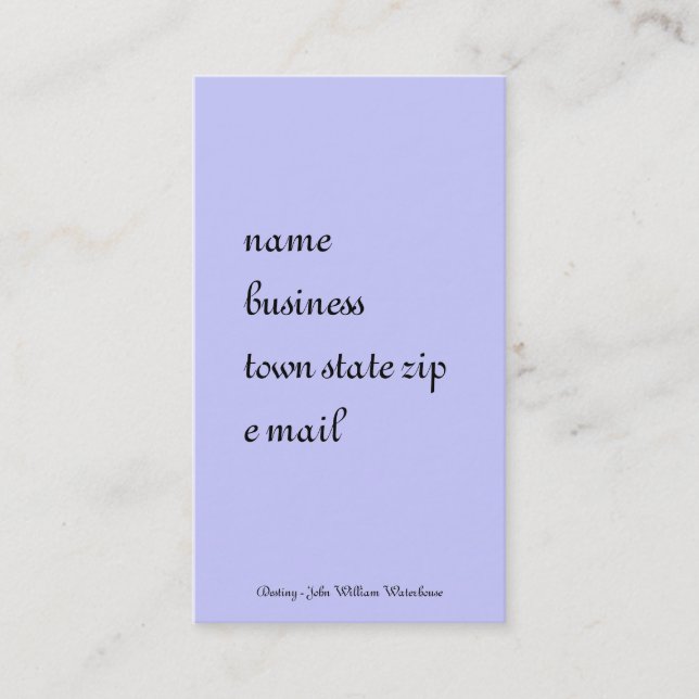 Carte De Visite Destinée d'une potion magique (Devant)