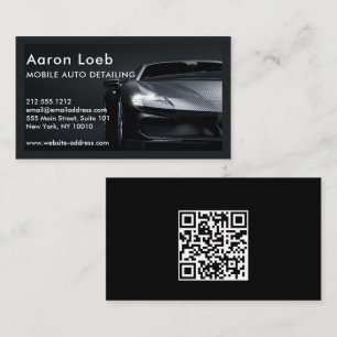 Carte De Visite Détail auto de luxe Nettoyage de voiture de répara