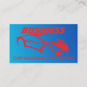 Carte de visite Détail auto et lavage automobile