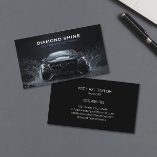 Carte De Visite Détail de la voiture professionnelle moderne netto