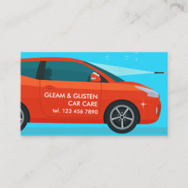 Carte de visite Détail du lavage de voiture