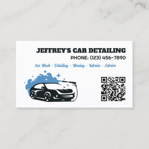 Carte De Visite Détaillant automatique QR personnalisé