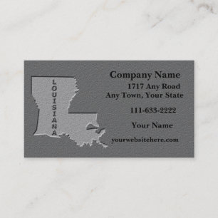 Carte de visite d'État de Louisiane look pierre sc
