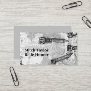 Carte De Visite Détection du métal Carré de relique Nails Date