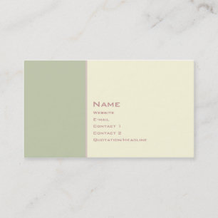 Carte De Visite Deux couleurs de base 3