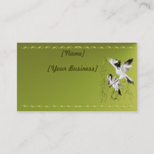 Carte De Visite Deux grues dans le profilecard_business_horiz en
