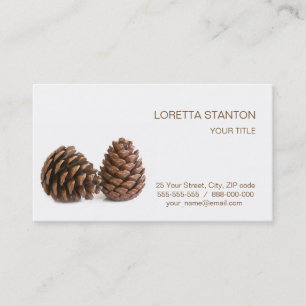 Carte De Visite Deux pinecones
