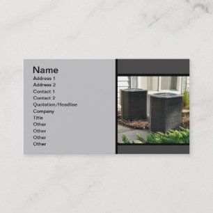 Carte De Visite deux unités centrales extérieures de climatiseur