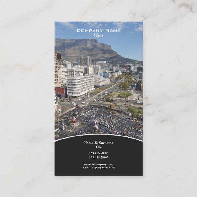 Carte De Visite Développement de la construction de propriétés de  (Devant)