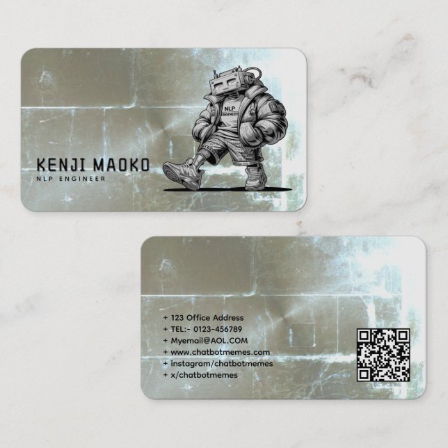 Carte De Visite 🤖 développeur de chatbot Conversational AI Engine (Devant / Derrière)