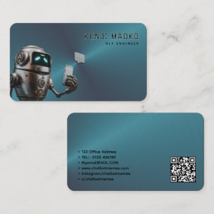 Carte De Visite Développeur de chatbot Ingénieur en intelligence a