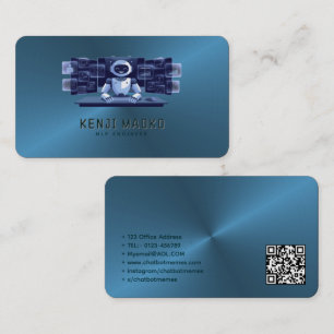 Carte De Visite Développeur de chatbot Ingénieur en intelligence a