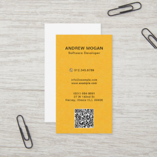 Carte De Visite Développeur de logiciel personnalisable H Mustard