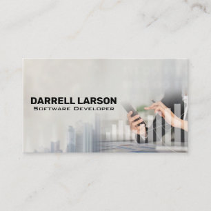 Carte De Visite Développeur de logiciels   Graphique d'analyste de