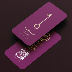Carte De Visite Déverrouiller votre rêve Accueil : Agent immobilie