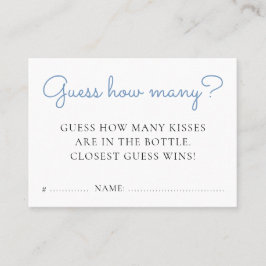 Carte De Visite Devinez combien de beignets bleus Bébé Sprinkle Je