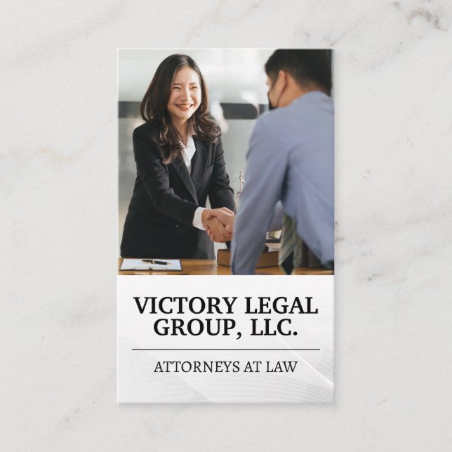 Carte De Visite Devoir commercial | Femme souriante (Devant)