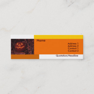 Carte de visite d'Halloween
