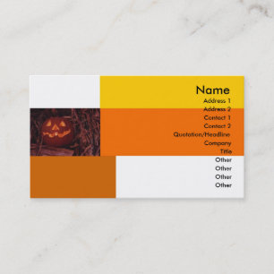 Carte de visite d'Halloween