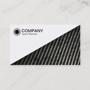 Carte De Visite Diagonale V2 - Blanc - Ligne diagonale Abstraite