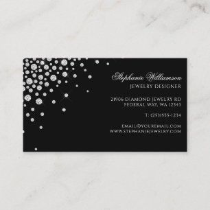 Carte De Visite Diamant pour bijoux élégant professionnel