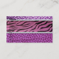 Diamant pourpre Girly mignon de poster de animal