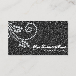 Carte De Visite *~* Diamants de défilement Parties scintillant no