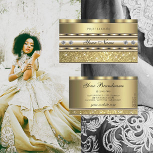 Carte De Visite Diamants de Parties scintillant brillant or brilla