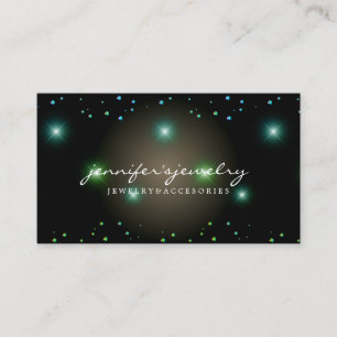 Carte De Visite Diamants Gems Bijoux vert