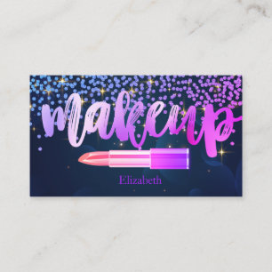 Carte De Visite Diamants Lipstick Stars Professionnels Modernes