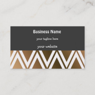Carte De Visite Diamants Marron Toffee et Blanc