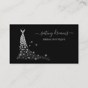 Carte De Visite Diamond Jewel robe de mariée Boutique Mariage