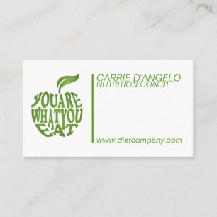 Carte De Visite Diète et directeur de la nutrition