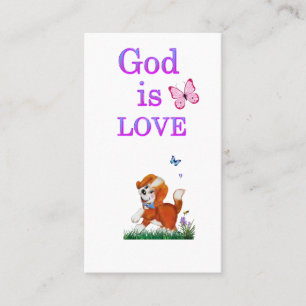 Carte De Visite Dieu est Amour