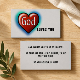 Carte De Visite Dieu Vous Aime Chrétien
