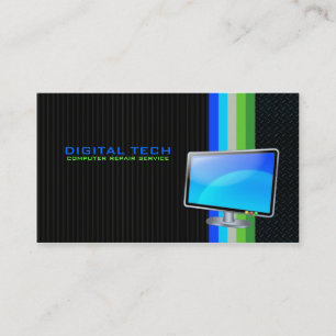 Carte De Visite Digitals Tech. TV Business Cards