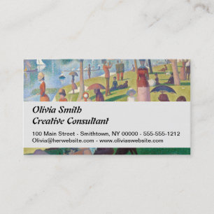 Carte De Visite Dimanche sur La Grande Jatte Seurat Peinture